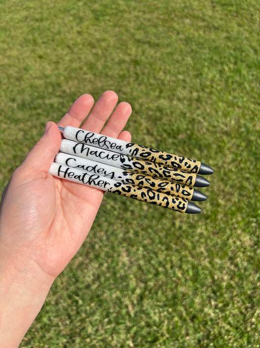 Leopard Print Pens